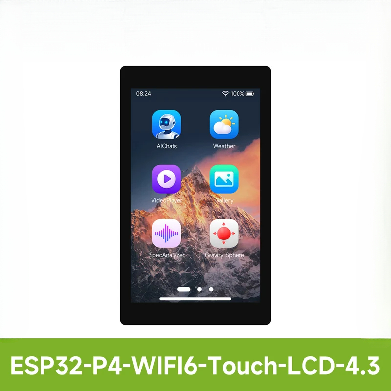 Waveshare ESP32-P4-WIFI6 4.3in - огляд і ціна Esp32 P4