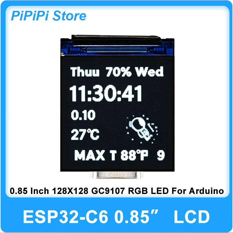 ESP32 C6 0.85 Inch 128X128 IPS - огляд і ціна Esp32 Wifi Bluetooth Module
