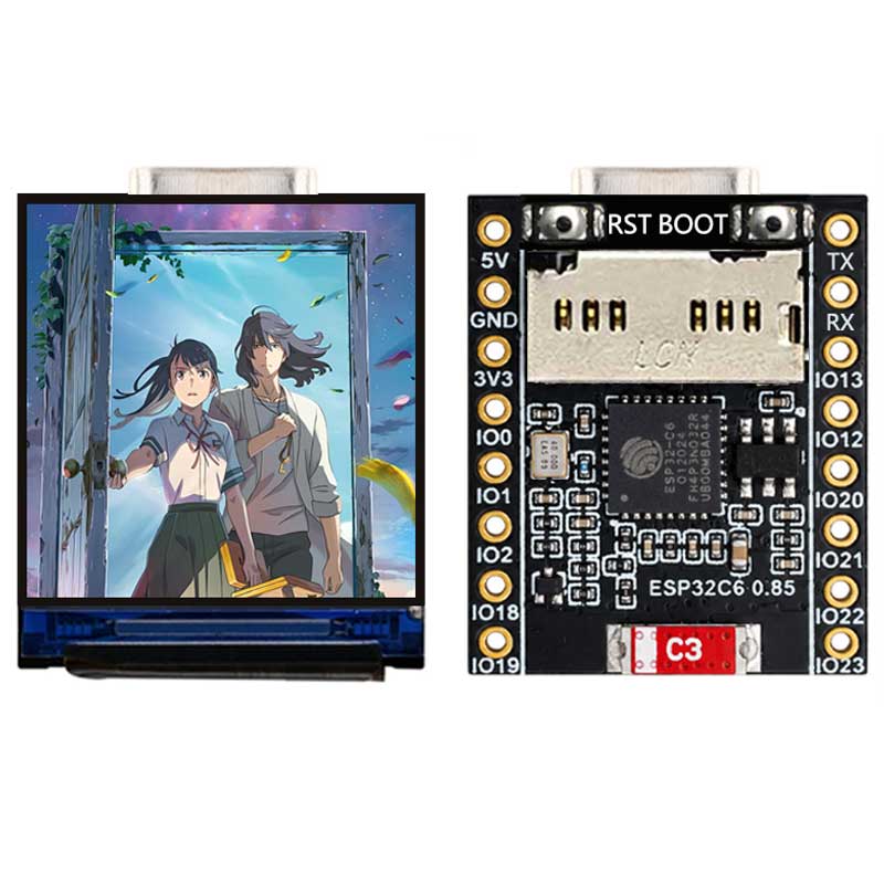 ESP32 C6 0.85 Inch 128X128 IPS - огляд і ціна Esp32 Wifi Bluetooth Module