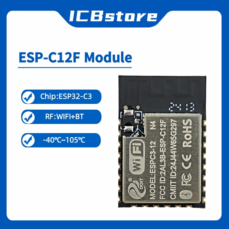 ESP32-C3 Series Module ESP-C12 - огляд і ціна Esp32 Wifi Bluetooth Module