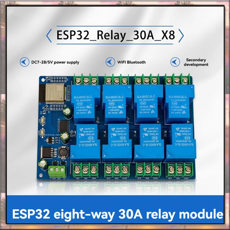 BAAZ HOT 8 Channel Relay Modul - огляд і ціна Esp32 Wifi Bluetooth Module