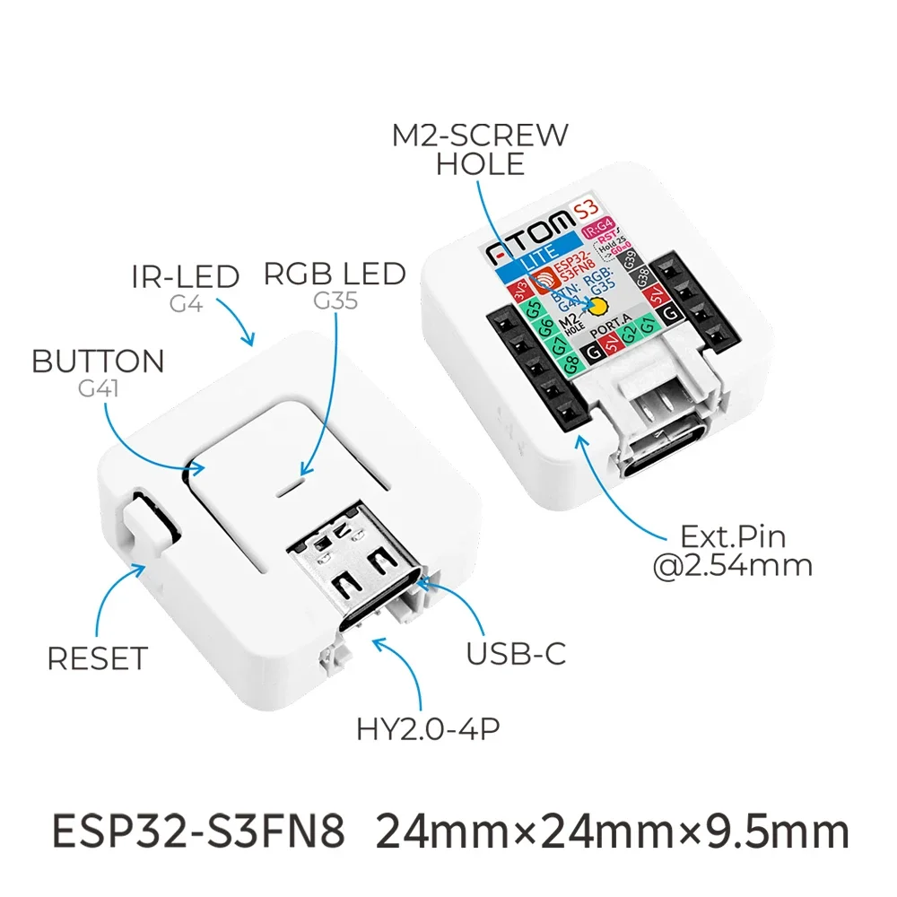 M5Stack AtomS3-Lite ESP32-S3 D - огляд і ціна Esp32 Wifi Bluetooth Module