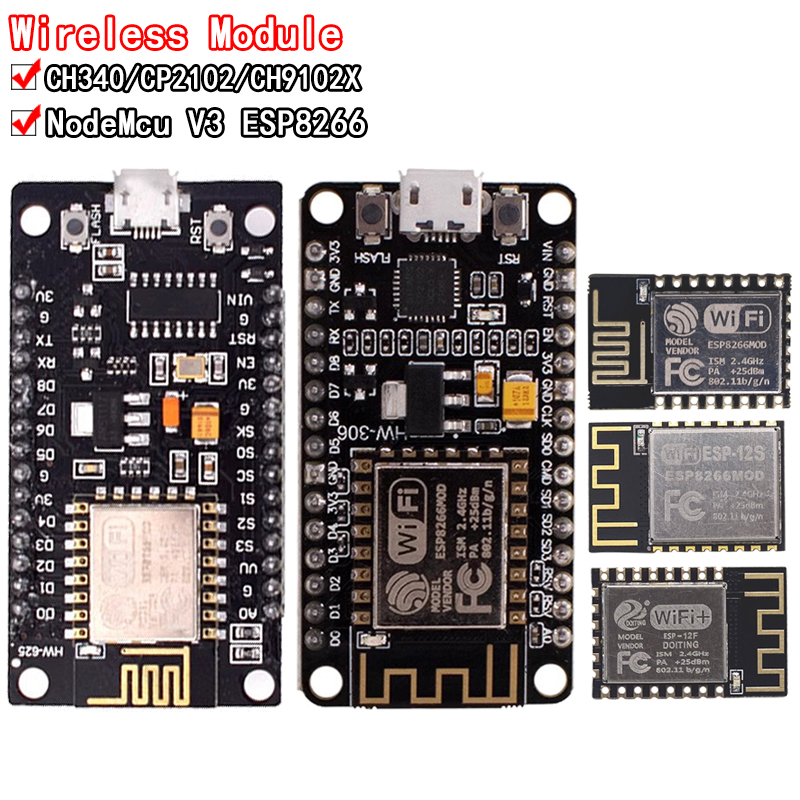 Wireless Module CH340/CP2102/C - огляд і ціна Esp8266 Nodemcu