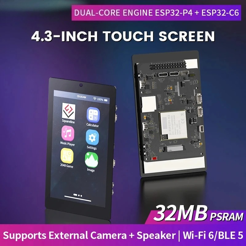 4.3 inch 480x800 IPS Capacitiv - огляд і ціна Esp32 C6