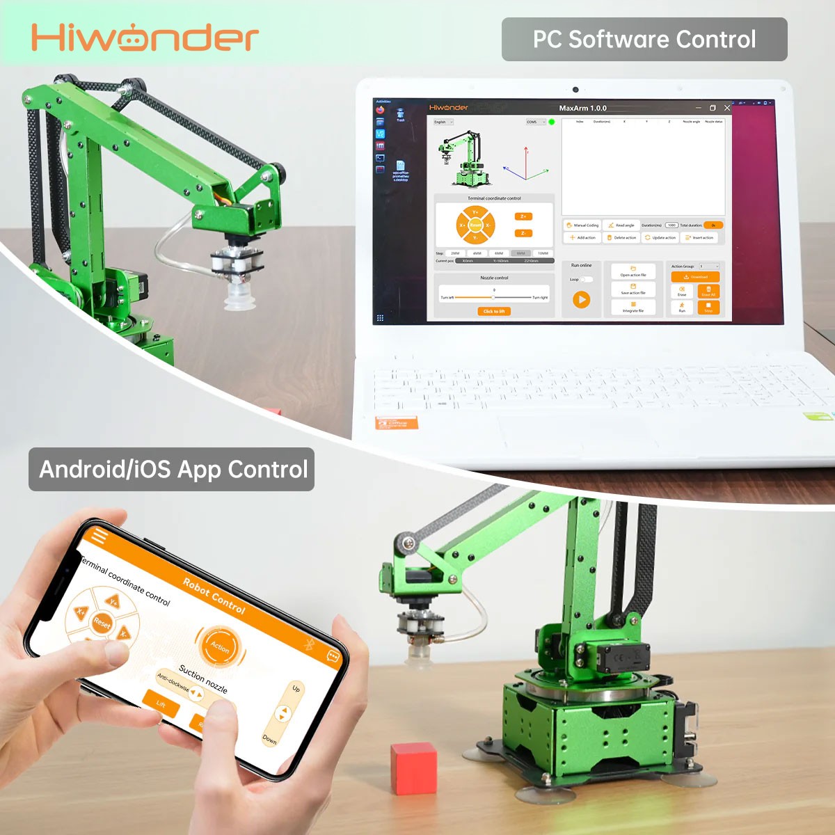 Hiwonder MaxArm 4DOF Robot Arm - огляд і ціна Esp32